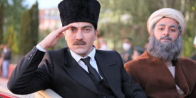 Atatürk'ün Sivas'a gelişi temsili olarak canlandırıldı 