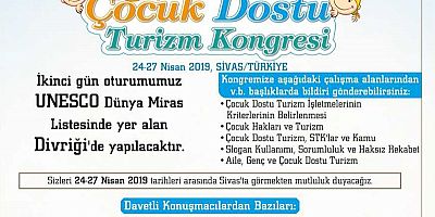 Çocuk Dostu Turizm Kongresi düzenlenecek