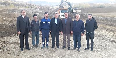 DSİ 19. Bölge Müdürü İsmail Kaya Güresin Göleti çalışmalarını inceledi