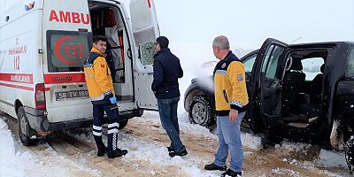 İkizbaşak Köyünde Hasta Kurtarma Operasyonu