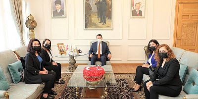 Kadın muhtarlardan  Vali Ayhan’a ziyaret