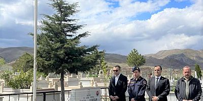 Kaymakam Papaker şehit kabirlerini ziyaret etti