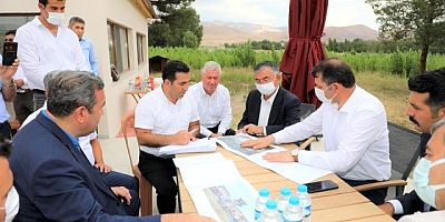 Vali Ayhan, havaalanında ki çalışmaları inceledi