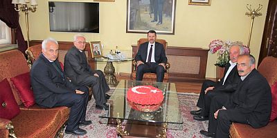 Vali Salih Ayhan Eğrisu Köyü  heyetini kabul etti